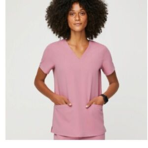Figs scrub top. Chalk Pink Casma - Three-Pocket Scrub TopL